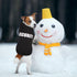 Waoduld Hole,Cozy Dog Sweaters,Security Dog Hoodie,Warm Brushed Fleece Sweatshirt with Hood & Pocket,Leash Cold Weather