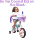 Girl’s Bicycle Decorations Set, Fun Decor with Beads, Rear View Mirror, Water Bottle, Handlebar Streamers & Basket