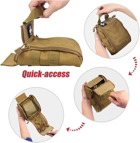 WYNEX First Aid EMT Bags, Tactical IFAK Medical Molle Pouch, Outdoor Survival Kit