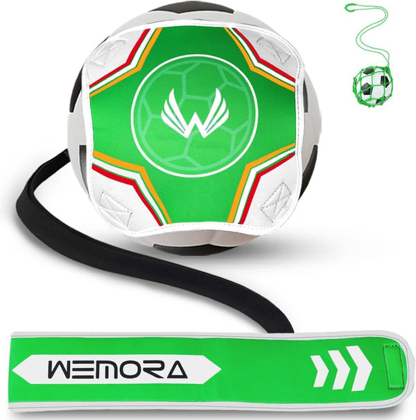 Solo Soccer Volleyball Rugby Football Trainer Belt - Kick Throw Practice Training for Kids, Youth, and Adults with