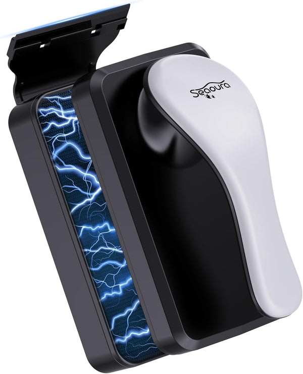 SEAOURA Magnetic Aquarium Cleaner, Dual-Sided Algae Scraper, Floating Anti-Scratch Magnetic Glass Brush