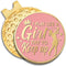 I Know I Play Like A Girl Golf Ball Marker - Funny Gift for Women with Magnetic Hat Clip