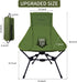 AYAMAYA Ultralight Folding Camping Chair - High Back with Sturdy Aluminum Frame