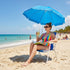 NAICKUC 265 Lbs Beach Chair with Sun Umbrella, Folding Camping Chair, Portable Chair, for Beaches, Camping, Lawns