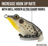 LUNKERHUNT Frog Lure for Bass Fishing | Pocket Frog Fishing Lure 1.75 Inch | Soft Hollow Body