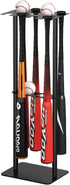 Free Standing Baseball Bat Holder for Storage, Holds 8 Bats and 5 Balls, SUS304 Metal Softball Bat Display