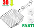 Jumbo Cat Litter Scoop Metal, Solid Metal Sifter with Holder, Cat Urine Scoop, Litter Scooper Holder