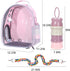 Pink Bird Backpack Carrier - Airline-Approved Pet Bubble Carrier for Birds, Ventilate Transparent Space Capsule