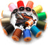 HERCULES 140D Fly Tying Thread 12 Colors Non Waxed Fly Tying Wires Materials Kits Fly Tying Tieing Supplies for Dry Wet Flies