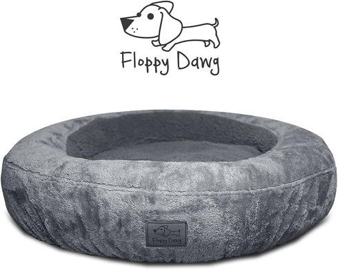 Floppy Dawg Round Bolster Dog Bed Replacement Cover, Fits Best Friends, Machine Washable, Medium up to 30W