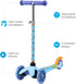 Self Balancing Kick Scooter - Light Up Wheels, Extra Wide Deck, 3 Wheel Platform for Kids & Toddlers (Ages 3+)