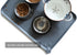 Hoki Found Large Silicone Pet Feeding Tray, Waterproof Non Slip Dog Cat Feeding Mat, Gray