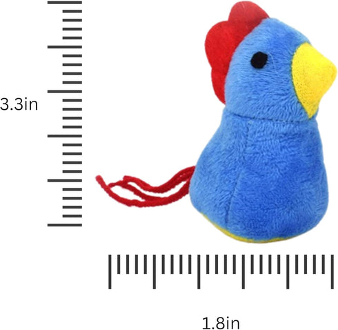 FF UNION 6 Pack Catnip Cat Toy, Chicken Bird Interactive Chew Kicker Toys, cat Toys for Indoor Cats, Boredom Relief