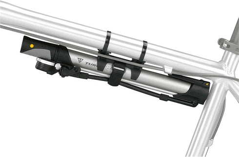 Topeak Turbo Morph Bike Pump with Gauge - Silver/Black, 32.2 x 5.8 x 3 cm