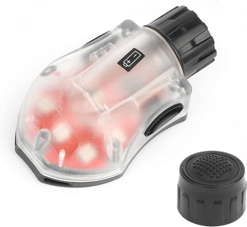 NOBUHIRO Tactical Helmet Light, IR Strobe + 5-Speed Red Strobe Light for Camping Hunting Outdoor Sports