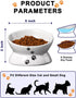 Y YHY Raised Cat Food Bowls, Anti Vomiting Tilted Elevated Ceramic Bowl for Flat Faced Cats, Small Dogs, Dishwasher Safe