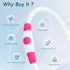 BSEEN Light Up Dog Collar - Rechargeable LED Waterproof Glowing Pet Collar for Night Walking (Pink 70cm)