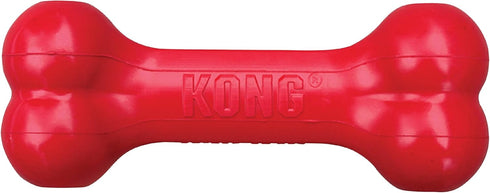 KONG Goodie Bone, Classic Durable Natural Rubber Dog Bone, Red, for Small Dogs