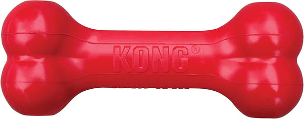 KONG Goodie Bone, Classic Durable Natural Rubber Dog Bone, Red, for Small Dogs