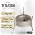 Vargo Titanium Triad Multi-Fuel Stove - Lightweight, Versatile, Solid Titanium Construction