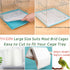 100PCS Bird Cage Liner Papers, Disposable Precut Absorbent Cushion Pad for Pet Birds (White)