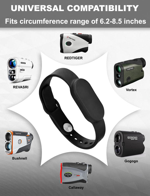 Golf Rangefinder Magnetic Holder Mount Strap for Golf Cart Frame, Adjustable Slim Range Finder