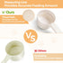 Melamine Pet Food Scoop, Comfortable Long Handle Measuring Cups for Dog, Cat, and Rabbit Food (White)