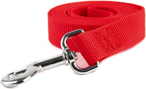 Strong Nylon Dog Leash for Medium Large Dogs, 10 feet Long and 1 inch Wide for Walking, Training, Exploring