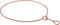 Alvalley Metal Chain Dog Show Collar, Pet Slip Collar for Shows, Adjustable for All Dog Sizes, Rose Gold, 22"