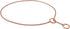 Alvalley Metal Chain Dog Show Collar, Pet Slip Collar for Shows, Adjustable for All Dog Sizes, Rose Gold, 22"