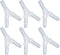 Xiaoyztan 6 Pcs Y-Type Aquarium Air Pump Accessories, Polypropylene Equal Barb Tubing Splitter Connectors