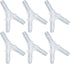 Xiaoyztan 6 Pcs Y-Type Aquarium Air Pump Accessories, Polypropylene Equal Barb Tubing Splitter Connectors