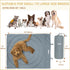 Portable Dog Mat, Waterproof & Foldable Pet Bed for Indoor, Outdoor, Travel, 39"x30", Grey, Includes Carry Bag