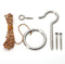 Hook and Ring Swing DIY Kit, Heavy-Duty Hardware and String Ring Toss Game for Indoor and Outdoor Use