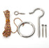 Hook and Ring Swing DIY Kit, Heavy-Duty Hardware and String Ring Toss Game for Indoor and Outdoor Use