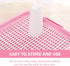 Indoor Dog Potty Plastic Pet Toilet Slide Design Pink for Convenient Home Use Ergonomic Column Shape for Natural