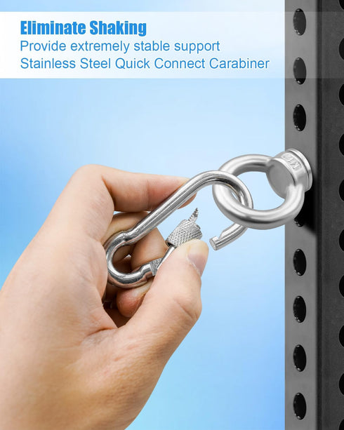 JUFZQO 2" 2" 3" 3" 1/2" 2 Power Rack Attachments Fit x or x Racks with Holes, Heavy-Duty Stainless Steel O-Ring