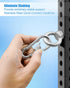 JUFZQO 2" 2" 3" 3" 1/2" 2 Power Rack Attachments Fit x or x Racks with Holes, Heavy-Duty Stainless Steel O-Ring