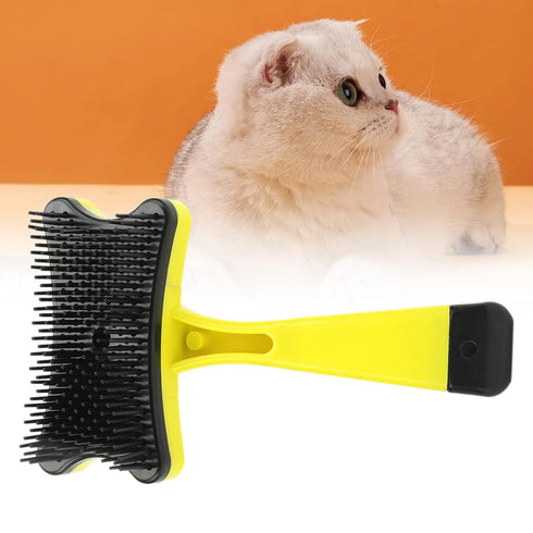 GLOGLOW Pet Grooming Brush - Self Cleaning Slicker Brush for Short and Long Hair, Gently Removes Loose Undercoat