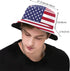 Funny Flag Bucket Hats - Packable Travel Beach Sun Hat - Wide Brim Fisherman Caps for Men & Women