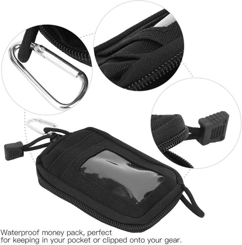 Wallet Waterproof Travel Wallet, Small Dry Key Case Bag for Car Key Fob and Credit Card, Water Resistant