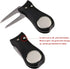 Honbay Golf Divot Repair Tool Set, Golf Brush and Groove Cleaner with Retractable Clip