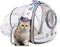 Cat Clear Bubble Backpack Carrier, Space Capsule for Small Dogs, Airline Approved Travel Hiking Cat Book Bag