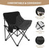 330 lbs Portable Folding Chair - Heavy Duty with Carry Bag, Padded Seat & Side Pockets for Camping, Fishing
