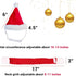NAMSAN Cat Santa Hat Scarf, Small Dog Christmas Costume with Red Muffler for Kitten, Doggy, Rabbit Decoration