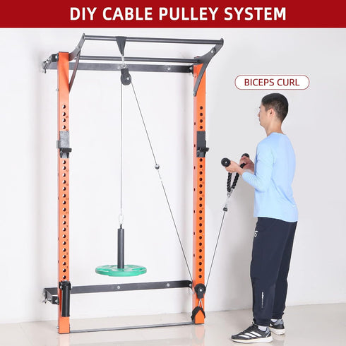 Tricep Rope Fitness Attachment - 27 & 36 Inches, Heavy Duty Coated Nylon Rope in 2 Colors with Solid Rubber Ends