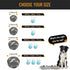 Active Pets Dog Bowl Set, Stainless Steel No Spill Food & Water Bowls with Skid Resistant Silicone Mat, Small, Medium,