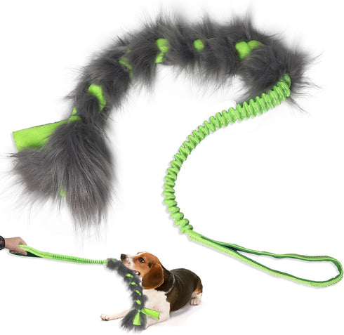 Christmas Dog Tug Toys, Large Chew Toy for Aggressive Chewers, Easy to GRAP, Ideal for Training, Hand Made (Green)