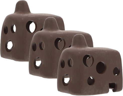 SEWACC 3pcs Aquarium Fish Tank Shelter Hollow Ceramic Hideout Cave for Shrimp