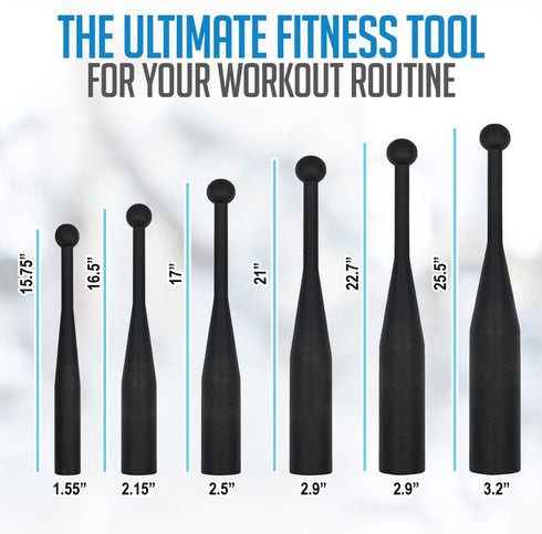Logest Heavy Duty Steel Mace Exercise Club - Perfect for Strength Training and Rehabilitation, Available in 5 to 30